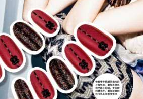 美甲线条图片 美甲教程