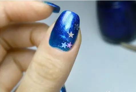 美甲教程 星空美甲教程