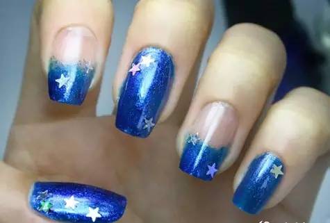 美甲教程 星空美甲教程