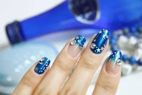 美甲教程 星空美甲教程