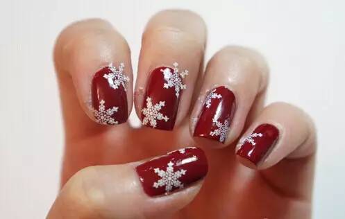 雪花美甲教程图解 最新美甲图片