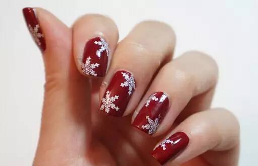 雪花美甲教程图解 最新美甲图片