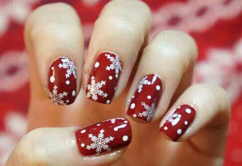 雪花美甲教程图解 最新美甲图片