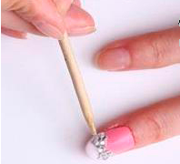 法式美甲图片 美甲镶钻教程