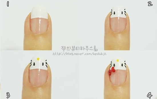 hello kitty美甲图片 hello kitty美甲教程