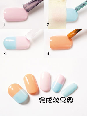 简单美甲图案 diy美甲教程