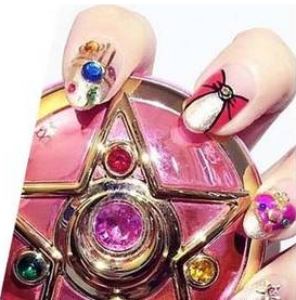 美少女战士美甲 动漫美甲图片