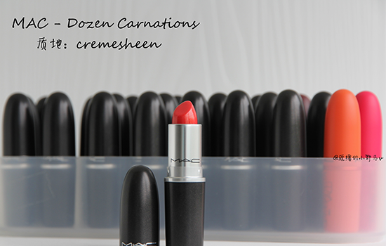 MAC dozen carnation口红怎么样 MAC dozen carnation试色