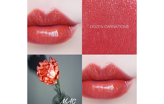 MAC dozen carnation口红怎么样 MAC dozen carnation试色