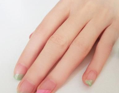 美甲蝴蝶结的画法 美甲教程