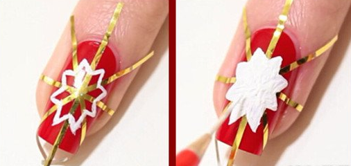 美甲雪花怎么画 雪花美甲教程
