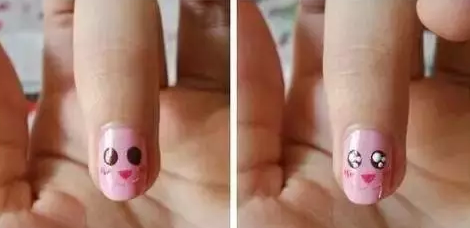 小动物美甲 兔子美甲教程