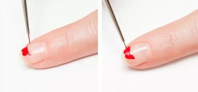 红唇美甲 diy美甲教程