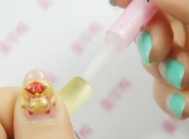 金属色美甲 美甲贴片教程