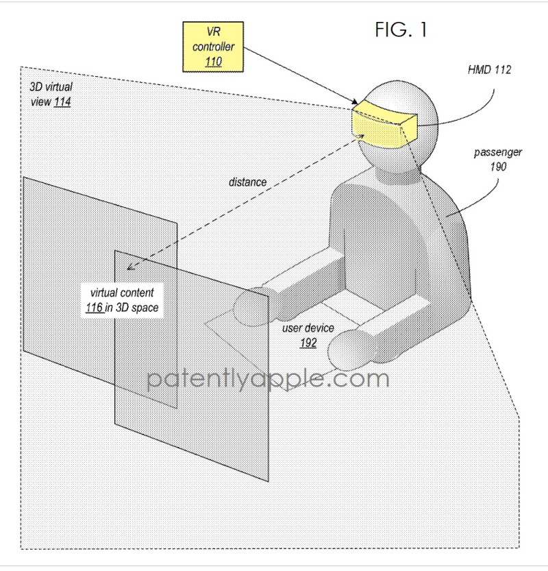 苹果获车辆AR/VR耳机系统专利 或可解决晕车问题