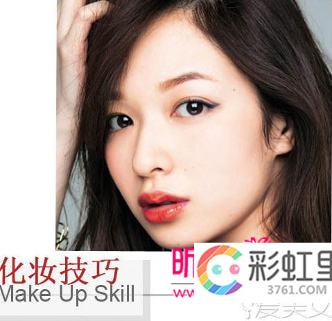 轻盈眼妆诱惑红唇 千颂伊韩妆教程 小粉口红色带红了韩剧