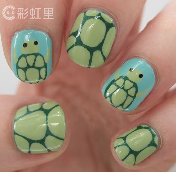 海洋系美甲 海洋风美甲图片