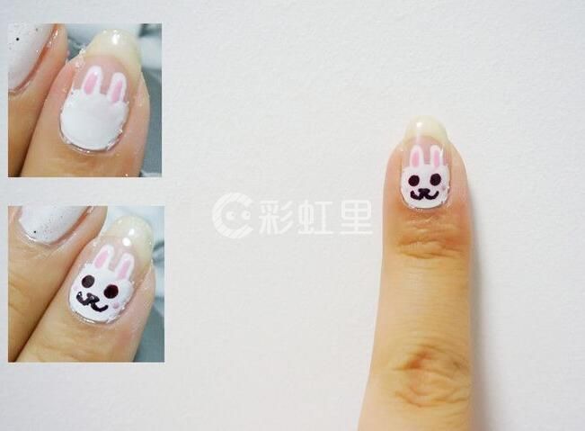 小兔子美甲图片 兔子美甲教程