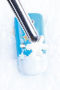 雪花美甲图片 雪花美甲教程