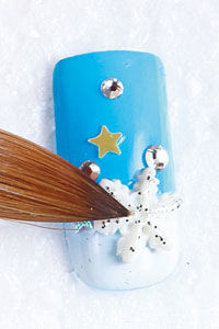 雪花美甲图片 雪花美甲教程