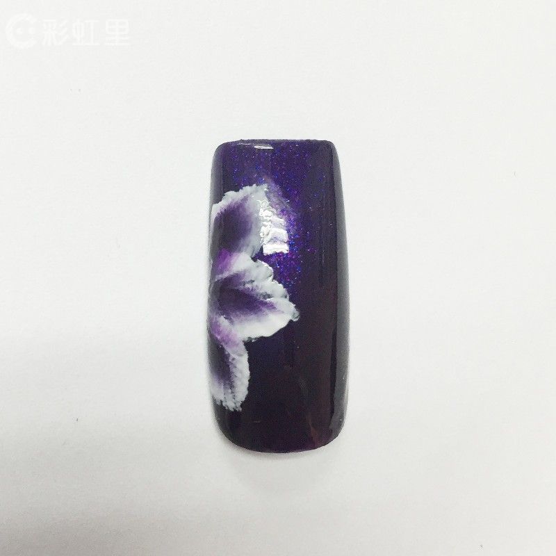 美甲花朵画法 美甲彩绘教程