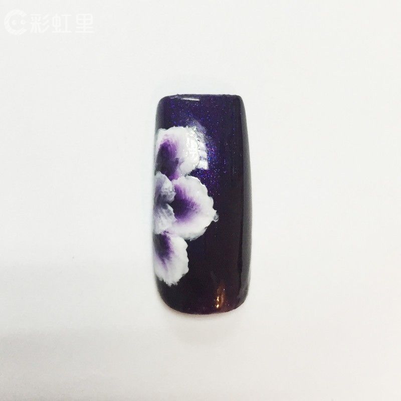 美甲花朵画法 美甲彩绘教程