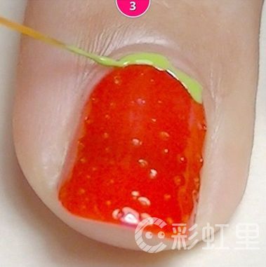 草莓美甲图片 美甲教程步骤图片