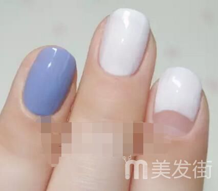 夏季韩系小清新美甲 彩色条纹美甲教程