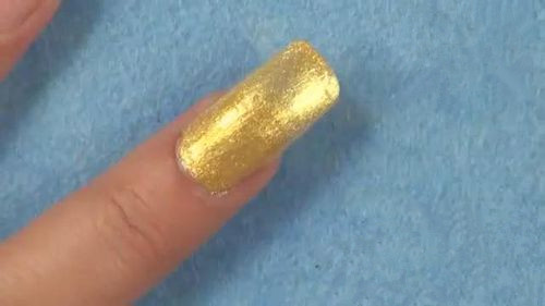 金色美甲 diy美甲教程
