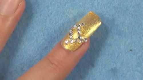 金色美甲 diy美甲教程