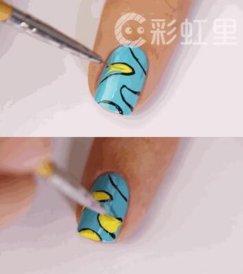 香蕉美甲 个性美甲教程