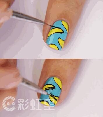 香蕉美甲 个性美甲教程
