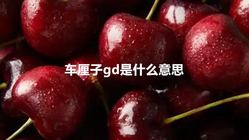 车厘子gd是什么意思