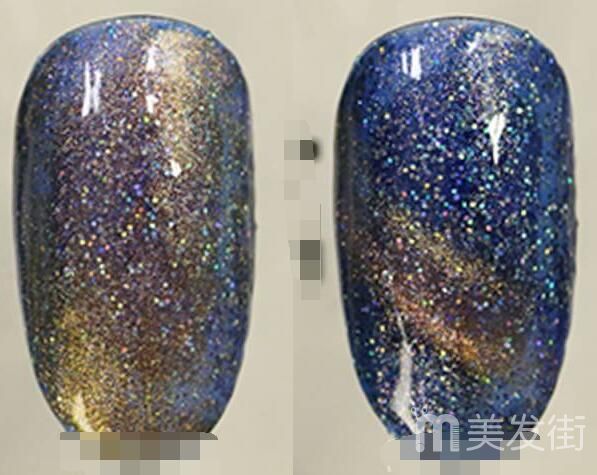 夏季星月美甲图片 星月美甲教程