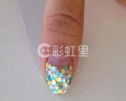 手绘美甲图片卡通 美人鱼美甲教程