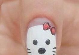 hellokitty美甲 diy美甲教程