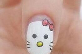 hellokitty美甲 diy美甲教程