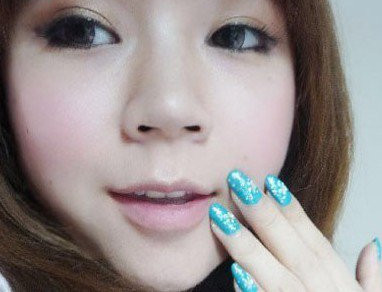 海洋色美甲 夏日花朵美甲教程