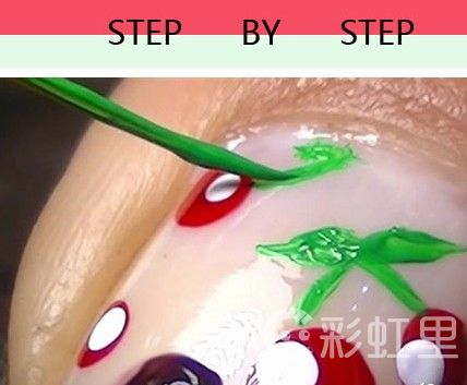 可爱樱桃红美甲 diy美甲教程