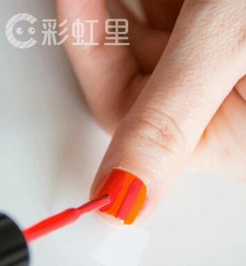 糖果色美甲 甜美diy美甲教程