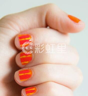 糖果色美甲 甜美diy美甲教程