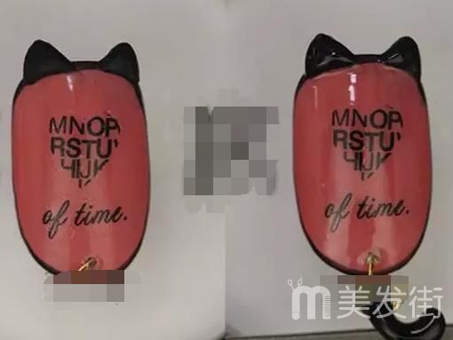 夏季可爱美甲图片 猫咪美甲教程
