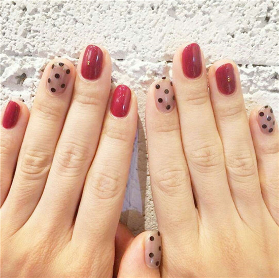 指甲又小又短怎么美甲 适合短指甲的美甲图案