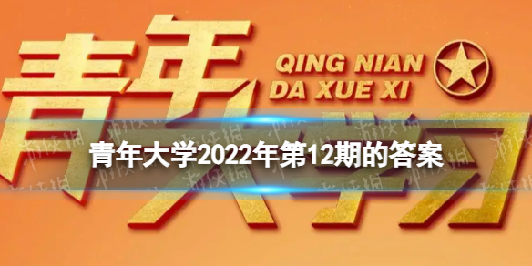 青年大学2022年第12期答案  青年大学习第2022年第12期所有课后习题作业答案完整