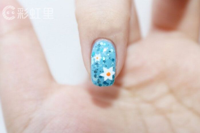 菠萝美甲 海洋风美甲教程