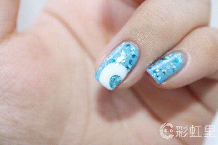 菠萝美甲 海洋风美甲教程