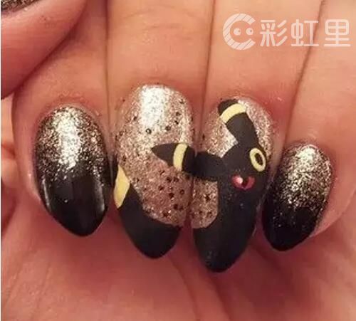 神奇宝贝美甲 口袋妖怪美甲图片