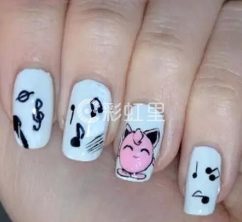 神奇宝贝美甲 口袋妖怪美甲图片