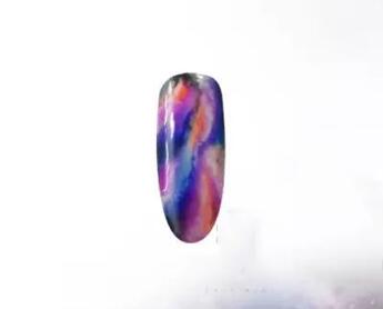 星空系列美甲 手绘星空美甲教程