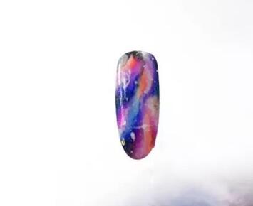 星空系列美甲 手绘星空美甲教程